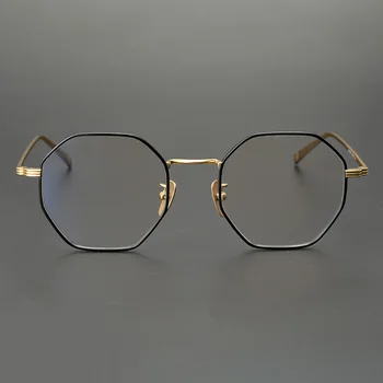 Evove Titanium Briller Mænd Kvinder Sekskant Briller Ramme Mand Mærke Polygon Brillerne for Optisk Linse Recept