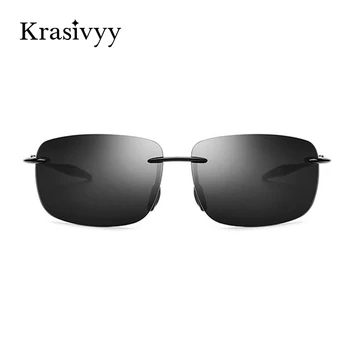 Krasivyy MÆRKE 2020 Nye TR90 Uindfattede Solbriller til Mænd af Høj Kvalitet Nylon Linse-Pladsen Kørsel Sol Briller, Oculos De So