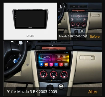 6G+128G Ownice Octa 8 CORE DSP Android10.0 Bil DVD-GPS-Afspiller Til Mazda 3 BK 2003 - 2009 Navigation 4G LTE Optisk 1280*720