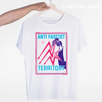 ANTIFA Antifascistiske Anarki Anarkistiske T-Shirt, Løse Korte ærmer T-Shirts Til Mænd, Cool T Shirts