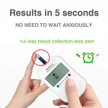 OneTouch Vælg Glucose Teststrimler og Lancetter Nåle Kun for at vælge simple blodsukkerapparat Glucometer for Diabetes