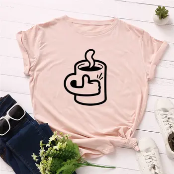 2019 Mode Plus Size Kvinder T-shirt, Bomuld God Og Trykt Top t-Shirts af God kvalitet Sommeren Kvindelige T-shirt