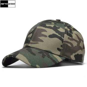[NORTHWOOD] Høj Kvalitet Camouflage Baseball Cap Sne Og Jungle Camo Snapback Caps Knogle Masculino Bomuld Herre Knogle Militar Hat