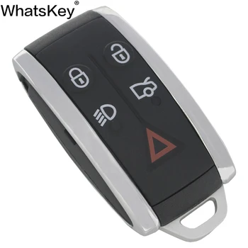 WhatsKey 5 Knapper Smart Remote Shell Key Nøglefri adgang Fob Tilfældet For Jaguar XF XK XKR X S-Type 2007-2012 Indsætte uncut blade