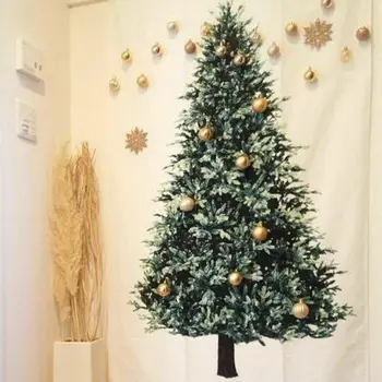 Ins juletræ pine hænge klud wall decor klud juledekoration til hjemmet små, friske ferie baggrund enkel gobelin