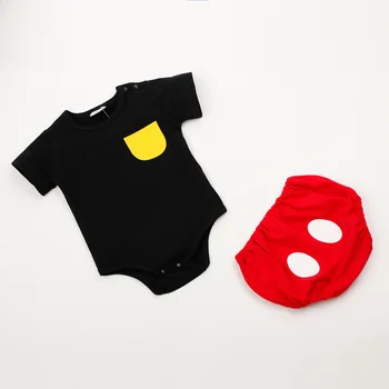 Nye Hot 6-18 Måneders Baby Boy Tøj Unisex Bebe Lange Ærmer Roupas Tegnefilm Dyr Kostume Buksedragt med Hat Detail Fremme