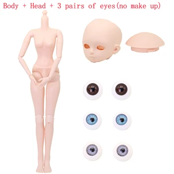 1/3 BJD Dukker Bevægelige 22 Leddene Store 60 cm Dukke med Makeup Ansigt DIY Nøgne Krop Legetøj Til Pige
