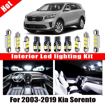 Hvid bil tilbehør, der er Canbus-Fejl Gratis LED Interiør Lys For 2003-2019 Kia Sorento Reading Light Kit Kort Dome Licens Lampe