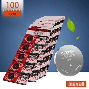 M.100 stk oprindelige For maxell Knap Celle Batteri CR2025 Ure 3V PANASONIC Kontrol Toy Batterier Til LED-Lys, Legetøj, Ure