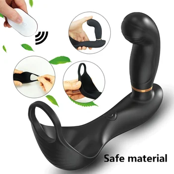 Prostata Massager for Mænd Butt Plug Vibrator Mandlige Vibrerende Anal Plug Erotisk Sex Toy Sexshop Para Homens Rotere Butt Plug