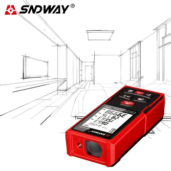 Sndway Digital Laser Distance Meter Elektroniske Måleinstrumenter Bygning Hersker Meter Tape Værktøjer til Konstruktion 50M 100M