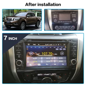 DSP Android 10 Bil GPS-Navigation, DVD-Afspiller For Nissan Navara NP300-2018 Auto Stereo Radio Multimedie-Afspiller Head Unit