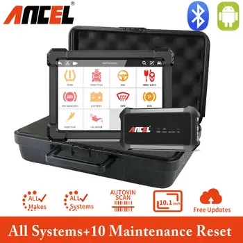 Ancel X7 Bluetooth-Scanner hele Systemet OBD2 Automotive Scanner Olie ABS Reset Bil Diagnostisk Værktøj Airbag Scan Værktøjer Gratis Opdatering