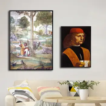 Home Decor Lærred Print Kunst Væg Billeder Plakat Lærred Udskrivning Malerier Italien Leonardo da Vinci Bacchus