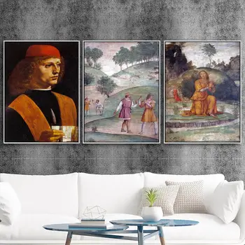Home Decor Lærred Print Kunst Væg Billeder Plakat Lærred Udskrivning Malerier Italien Leonardo da Vinci Bacchus