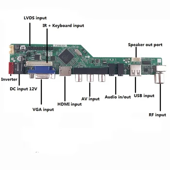 TV USB LED LCD-AV VGA HDMI AUDIO Controller Board kit kort DIY Til LG Display LP173WD1 1600*900 Skærm Panel