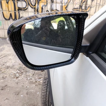 For Nissan Juke-2018 ABS kulfiber Bil bakspejl blok regn øjenbryn Dække Trim Nye Styling Tilbehør 2stk