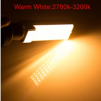 LED Pærer 10W 12W 15W G24 COB LED Majs Pære Lampe Lys 180 Graders AC85-265V E27 G23 G24 led Spotlight Horisontale Plug Light