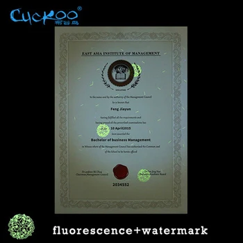 20 ark Anti-forfalskning Vandmærke og Fluorescens Under Ultraviolet råling A4 røgne Papir Retro tyk Certificat