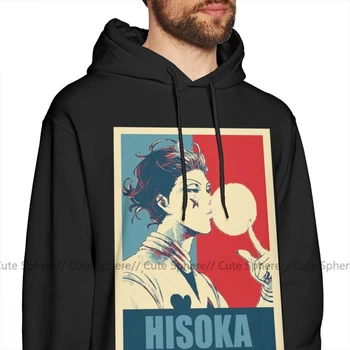 Hisoka Hoodie HxH Hisoka Hættetrøjer Lang Længde X Pullover Hoodie Mandlige Efteråret Udendørs Mode Bomuld Blå Hættetrøjer