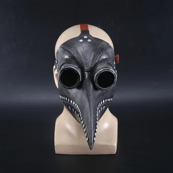 Ny Type Cosplay Dr. Beulenpest Steampunk Plague Doctor Mask Sort Latex Fugle Næb Masker, Halloween Kunst Cosplay Carnaval Rekvisitter