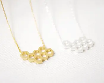 Mode honeycomb form halskæder til kvinder