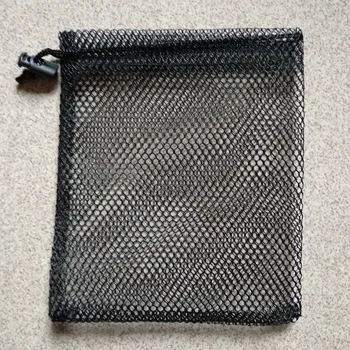 100pcs gratis fragt mesh smykker gave pose snor gave polyester mesh vaskepose for golf bold emballage
