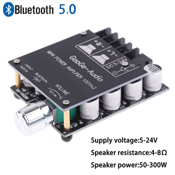 ZK-1002L 502L MINI Bluetooth 5.0 DC-5-24V Wireless Audio Digital Forstærker W2X1 Bluetooth Digital Forstærker yrelsen