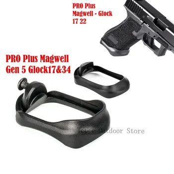 TOtrait Magorui Glock PRO Plus Aluminium Magwell for Gen 5 Glock 17 34 & PRO Plus Magwell for Glock 17 22 24 31 34 35 37 Gen1-4