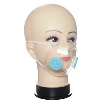 Gennemsigtig ansigtsmasker med 100pcs Nonwoven Filter Åndedrætsværn med Anti dust Munden Maske Anti PM2.5 95% Filtrering Munden Skjolde