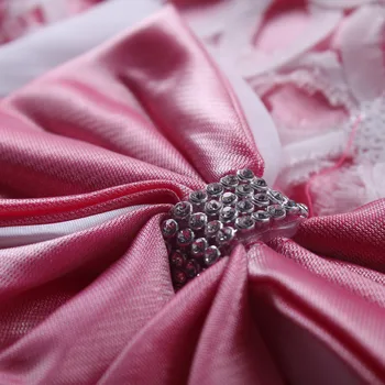 Cutestyles Sleevless Hot Pink Blomst Pige Kjoler, Hvide Bryllup Kjoler Til Piger børnetøj GD31115-28