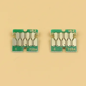 Gratis fragt nyeste version F2000 chips til Epson Surecolor F2100 F2000 chips T7251-T725A BK C M Y hvid, Hvid