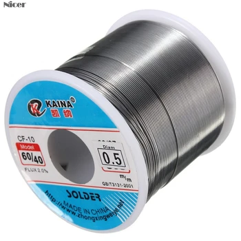 60/40 Lodde Tin Tråd Føre Roll Clean Colophonium Svejsning Core Lodning, Wire Flux Reel Rør 0.5/0.6/0.8/1.0/1.5/2.0 mm