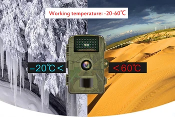 DL001 Jagt Kamera HD 1080P Infrarød Varme Sensor, nattesyn Dyreliv Scouting Photoshooting Forsøg Kamera Hjem Skærm