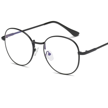 2019 nye mode klassiske runde frame briller ramme udsøgt full frame metal litterære fladskærms spejl studerende tendens retro briller.