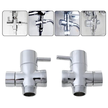 Nye T-adapter 3 Måder Ventil Til Diverter til Bad Toilet Bidet Sprayer Brusebad Head1##
