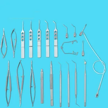 Oftalmologiske 21pcs Grå stær sæt øje Mikro-Kirurgi Kirurgiske Instrumenter