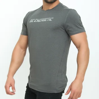 Taddlee Mærke kortærmet T-shirt Kort Ærme Høj Stretch Top t-Shirts Gisp Muskel Sports Løbe Tshirt Bodybuilding Plus Størrelse XXL