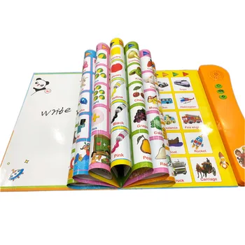 Baby engelsk Bog 3+ Alder Alfabet Antal Sprog Bog For Børn, Småbørn Musikalsk Legetøj for at Lære dansk Pædagogisk Legetøj