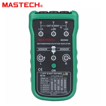 Mastech MS5900 3 Motor Meter Sekvens Tester FØRTE Feltet Rotation Fase Indikator 2~400Hz