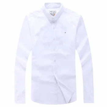 Frankrig Mærke Shirt Mænd er Bedste kvalitet Homme tendens Shirt langærmet kjole sociale broderi business-shirts M-3XL