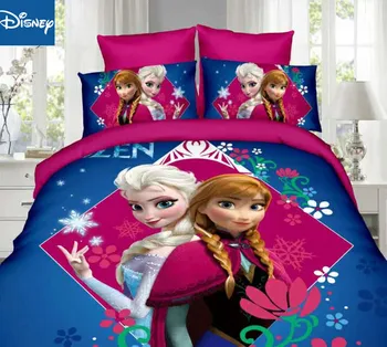 Disney enkelt størrelse strøelse sæt til piger soveværelse indretning dynebetræk 135x200cm bed dobbelt flat sheet 2-4 pc ' er prinsesse hjem tekstil