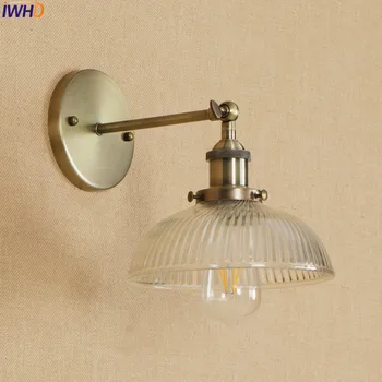 Antik Messing Væg Lamper, Glas Industrielle Swing Lange Arm Vintage Væglamper Sconce Ved Siden Af Lampen Lamparas De Pared