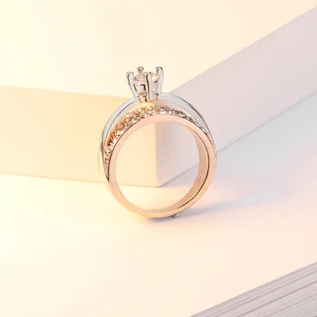 14K Guld med Diamant Ring Anillos De Bizuteria for Kvinder Bague Etoile Ametyst Unisex Smykker, Vintage Diamante Ringe til Mænd