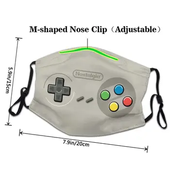 Retro Video Spil Turbo Controller Maske for Ansigtet Anti Støv Gamer Elsker Beskyttelse Cover Åndedrætsværn Ikke-Disponible Munden-Dæmpe