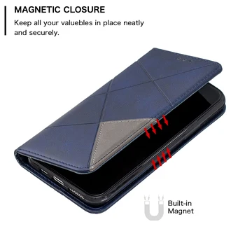 Til iPhone 8 7 6 6S Plus Tilfælde Magnetisk Læder Slanke Sag na Til iPhone 11 Pro XR XS Max X Coque Flip Stå Business Phone Cover