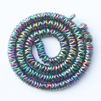 Naturlige Bølgepap Hæmatit Forgyldt Color4/6mm For DIY Smykker at Gøre, smykkevedhæng,halskæde