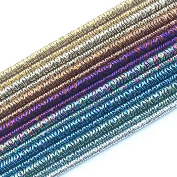 Naturlige Bølgepap Hæmatit Forgyldt Color4/6mm For DIY Smykker at Gøre, smykkevedhæng,halskæde