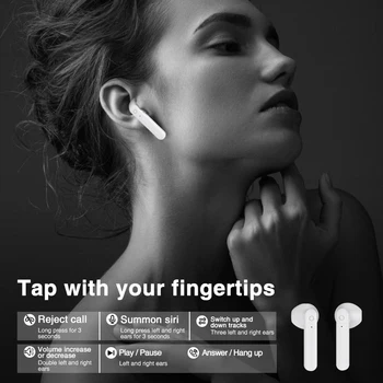 TWS Trådløse Bluetooth-Hovedtelefoner Touch Kontrol-LED Display, Bluetooth 5.0 Gaming Headset Sport Vandtætte Høretelefoner, Earbuds