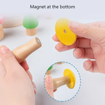 Børn Magnetiske Tiltrækningskraft Champignon Spætte Fange Ormen Puslespil, Tidlig Uddannelse Toy Intelligens Udvikle Toy